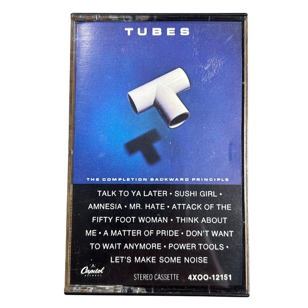 The Tubes "Completion Backward Principle" Cassette Tape 1981 Capitol records